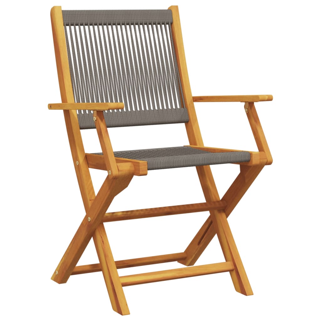 Folding Garden Chairs 6 Pcs Solid Wood Acacia
