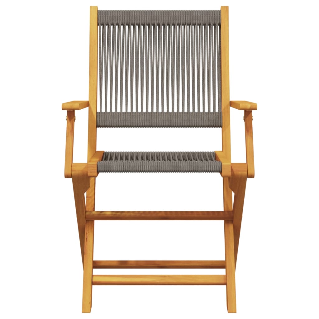Folding Garden Chairs 6 Pcs Solid Wood Acacia
