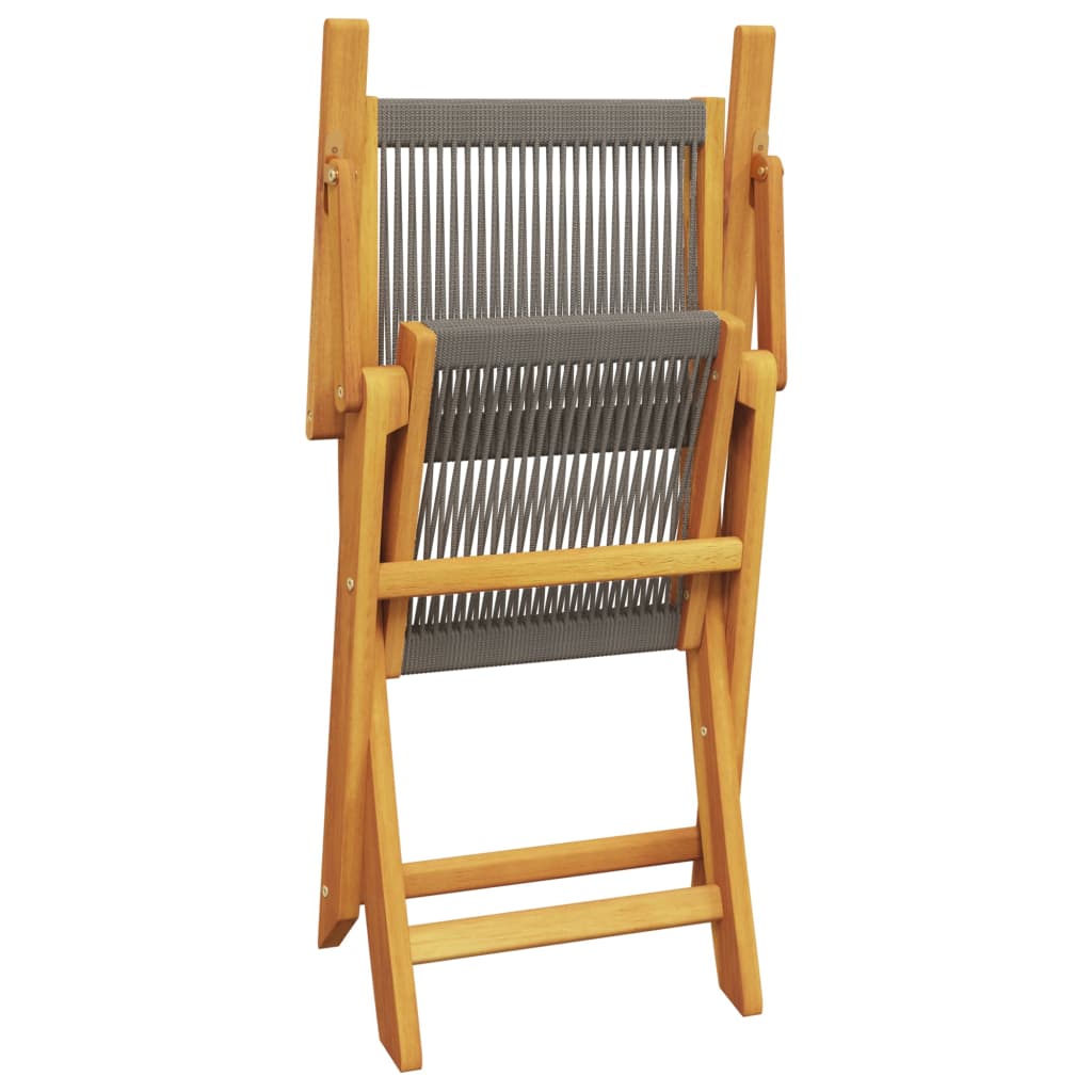 Folding Garden Chairs 6 Pcs Solid Wood Acacia