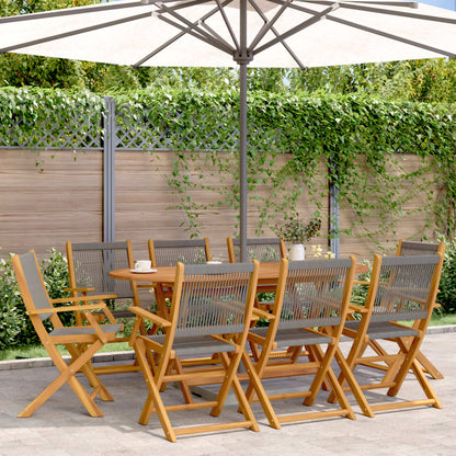 Folding Garden Chairs 6 Pcs Solid Wood Acacia