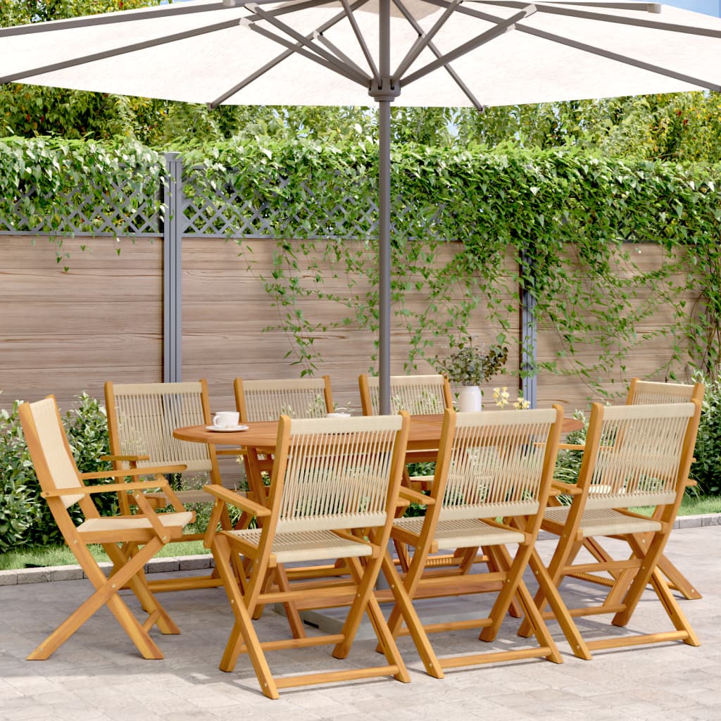 Folding Garden Chairs 6 Pcs Solid Wood Acacia