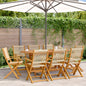 Folding Garden Chairs 6 Pcs Solid Wood Acacia