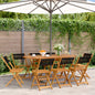 Bistro Chairs 2 Pcs Solid Wood Acacia And Rope