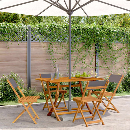 Bistro Chairs 2 Pcs White Solid Wood Acacia And Fabric