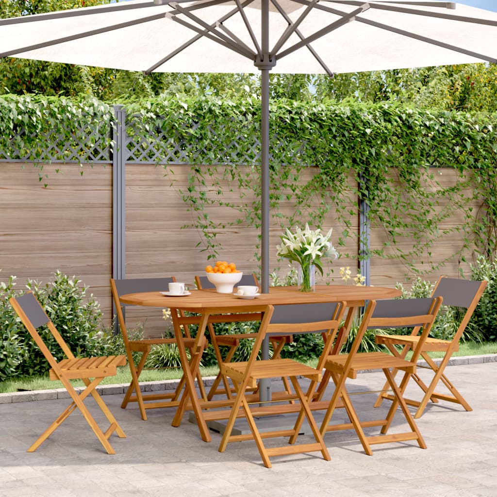 Bistro Chairs 2 Pcs White Solid Wood Acacia And Fabric
