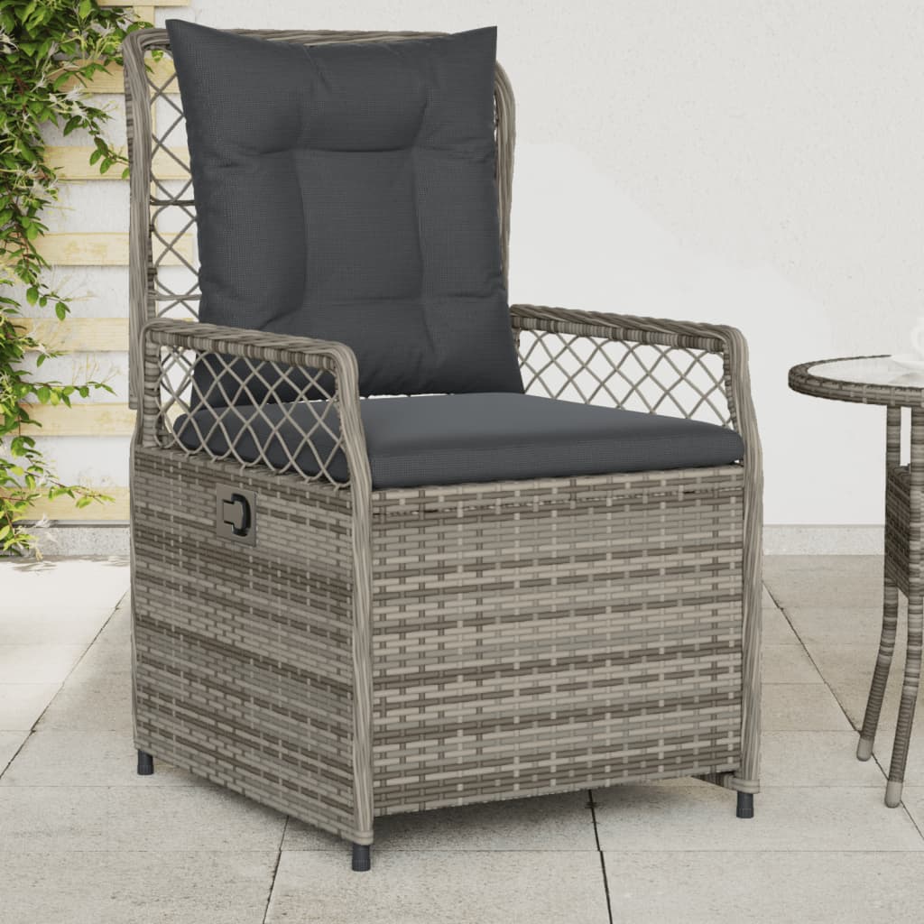 Reclining Garden Chairs 2 Pcs Poly Rattan