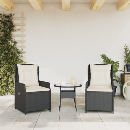 Reclining Garden Chairs 2 Pcs Poly Rattan