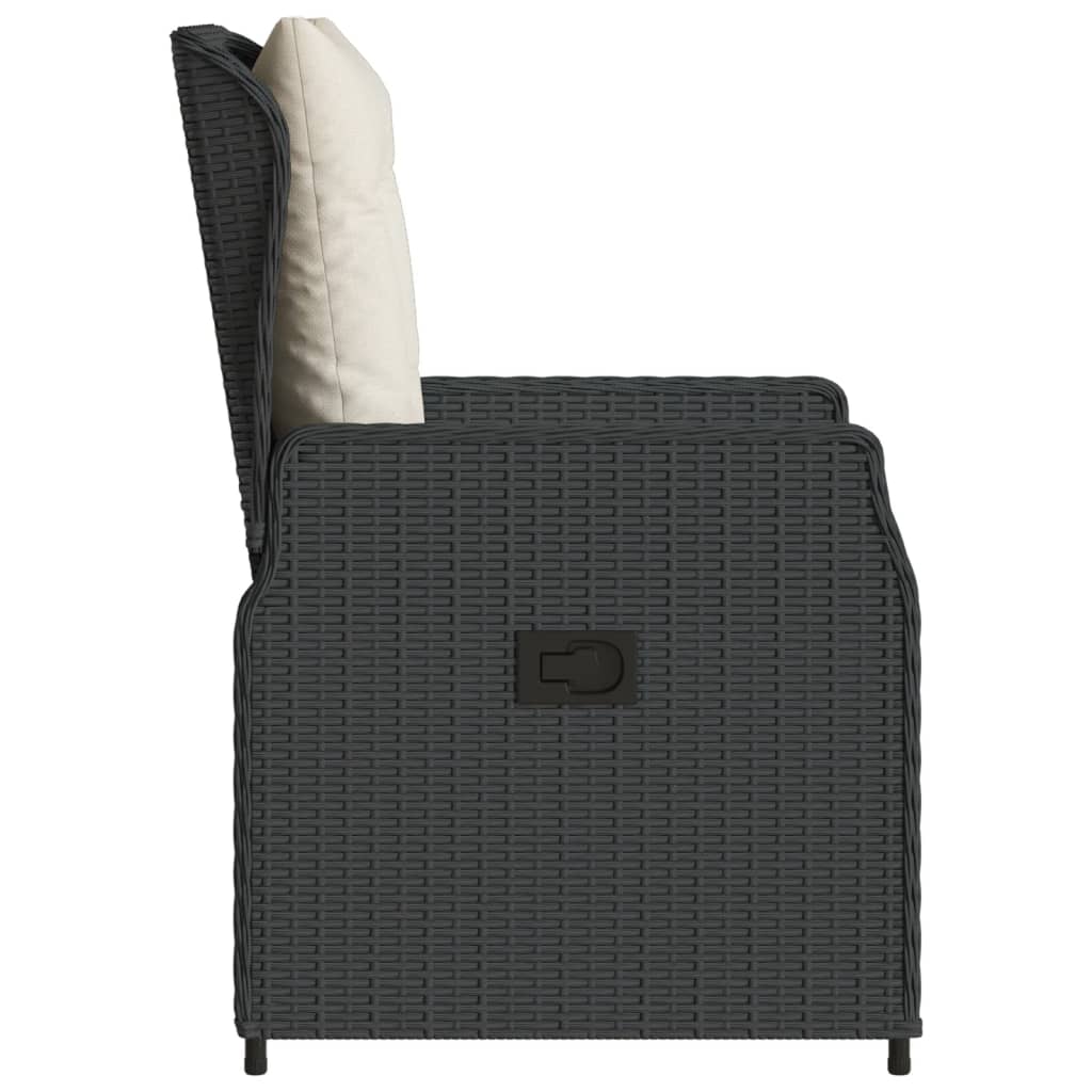 Reclining Garden Chairs 2 Pcs Poly Rattan