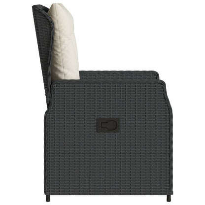 Reclining Garden Chairs 2 Pcs Poly Rattan
