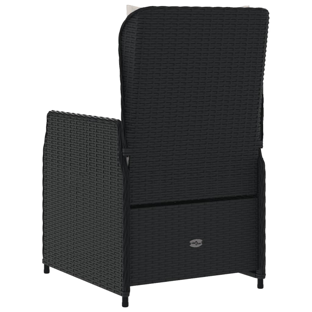 Reclining Garden Chairs 2 Pcs Poly Rattan