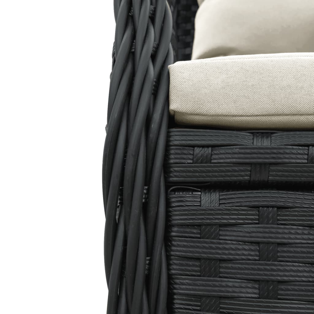 Reclining Garden Chairs 2 Pcs Poly Rattan
