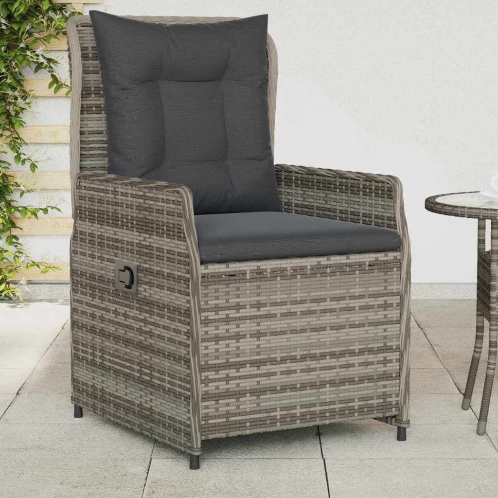 Reclining Garden Chairs 2 Pcs Poly Rattan