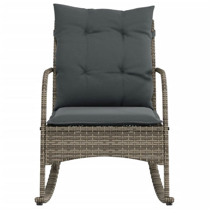 Garden Rocking Chair With Cushions Poly Rattan