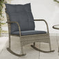 Garden Rocking Chair With Cushions Poly Rattan