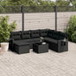 7 Piece Garden Sofa Set With Cushions Poly Rattan