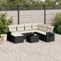 7 Piece Garden Sofa Set With Cushions Poly Rattan