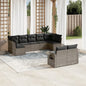 9 Piece Garden Sofa Set With Cushions Poly Rattan