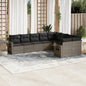 9 Piece Garden Sofa Set With Cushions Poly Rattan