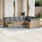 10 Piece Garden Sofa Set With Cushions Poly Rattan