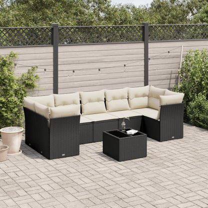 8 Piece Garden Sofa Set With Cushions Poly Rattan