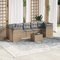 8 Piece Garden Sofa Set With Cushions Poly Rattan
