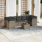 8 Piece Garden Sofa Set With Cushions Poly Rattan