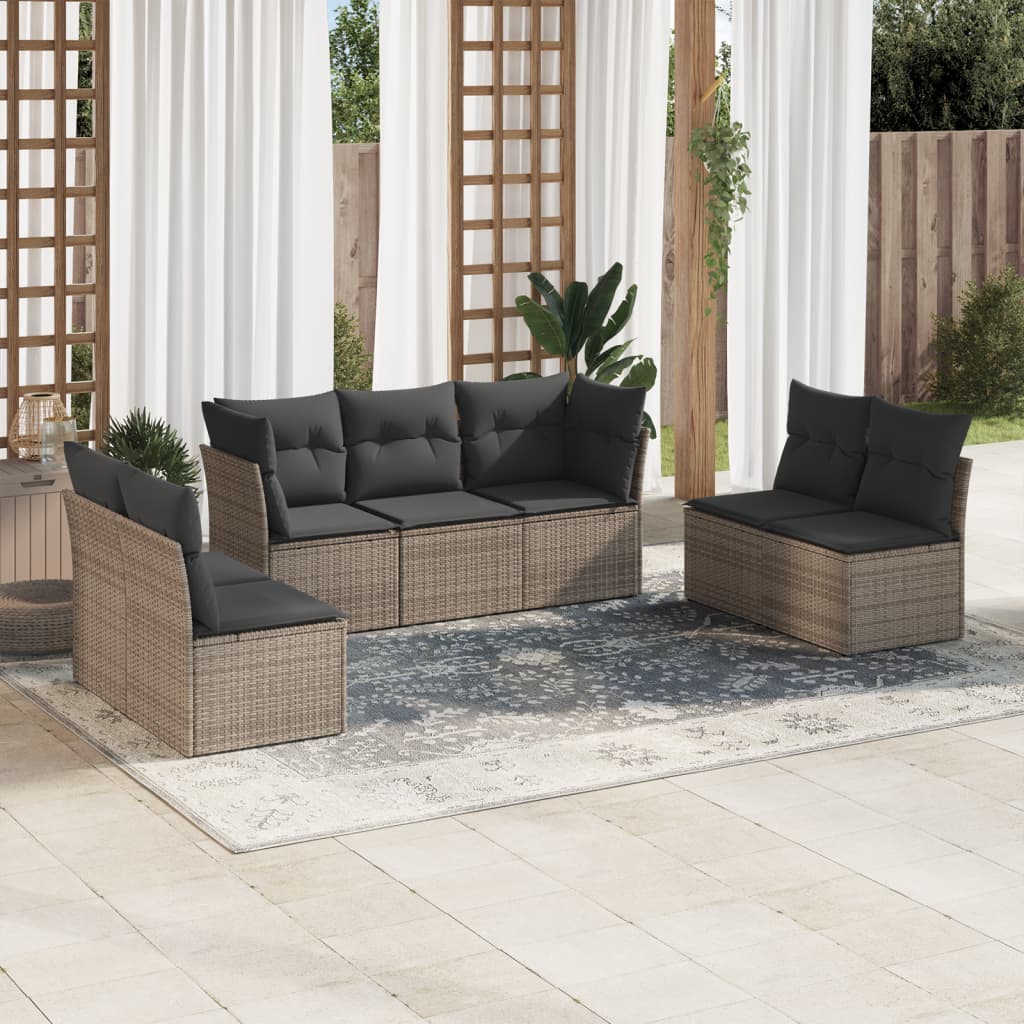 8 Piece Garden Sofa Set With Cushions Poly Rattan
