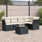 5 Piece Garden Sofa Set With Cushions Poly Rattan