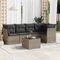 5 Piece Garden Sofa Set With Cushions Poly Rattan