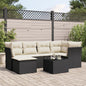 6 Piece Garden Sofa Set With Cushions Poly Rattan