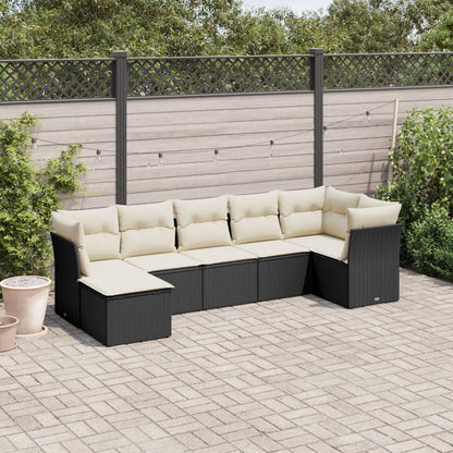 8 Piece Garden Sofa Set With Cushions Poly Rattan