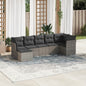 8 Piece Garden Sofa Set With Cushions Poly Rattan