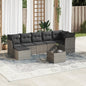 8 Piece Garden Sofa Set With Cushions Poly Rattan