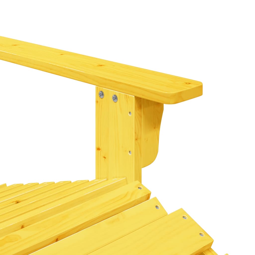 Adirondack Chair With Ottoman Solid Wood Fir