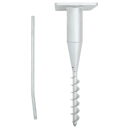 In-Ground Parasol Base With Rod 16X16X52 Cm Steel