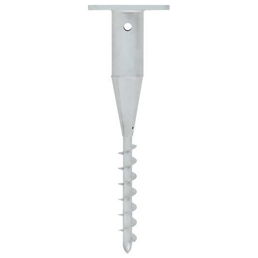 In-Ground Parasol Base With Rod 16X16X52 Cm Steel