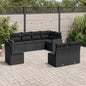 9 Piece Garden Sofa Set With Cushions Poly Rattan