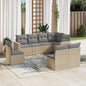 9 Piece Garden Sofa Set With Cushions Poly Rattan