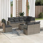 9 Piece Garden Sofa Set With Cushions Poly Rattan