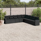 10 Piece Garden Sofa Set With Cushions Poly Rattan