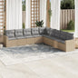 10 Piece Garden Sofa Set With Cushions Poly Rattan