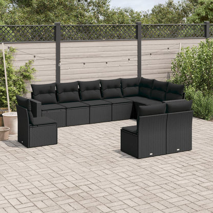 11 Piece Garden Sofa Set With Cushions Poly Rattan