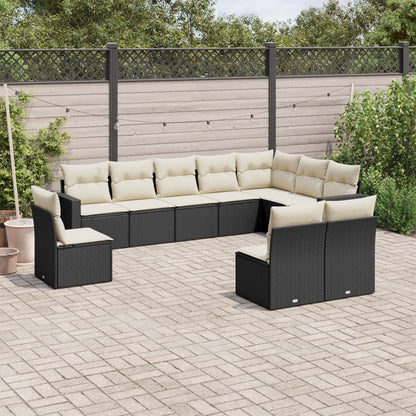 11 Piece Garden Sofa Set With Cushions Poly Rattan