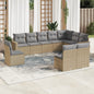 11 Piece Garden Sofa Set With Cushions Poly Rattan