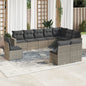11 Piece Garden Sofa Set With Cushions Poly Rattan
