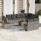 11 Piece Garden Sofa Set With Cushions Poly Rattan