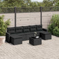 7 Piece Garden Sofa Set With Cushions Poly Rattan