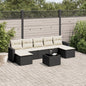 7 Piece Garden Sofa Set With Cushions Poly Rattan