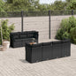 8 Piece Garden Sofa Set With Cushions Grey Poly Rattan