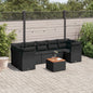 8 Piece Garden Sofa Set With Cushions Grey Poly Rattan